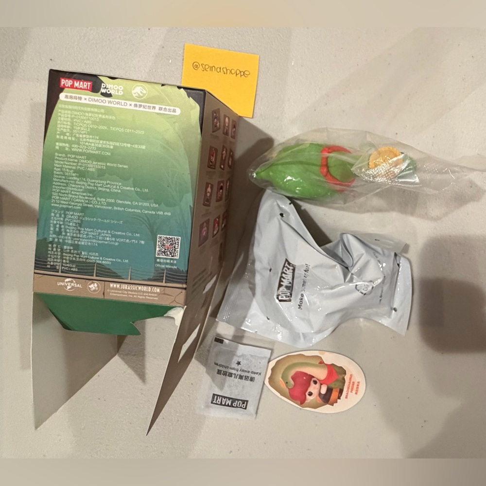 POP MART DIMOO Jurassic World Series - Brachiosaurus Rider - Sealed Bag Open Box - Picture 5 of 7